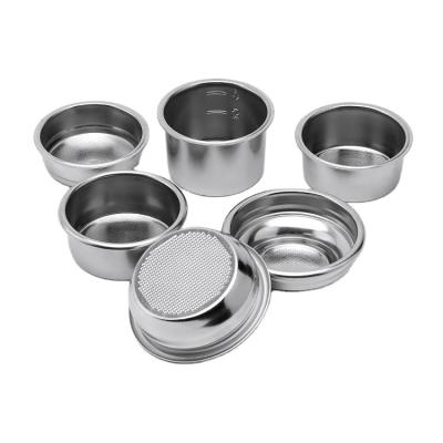 China Modern Fashion 58mm Coffee Machine Espresso Basket Stainless Steel Powder Bowl for sale