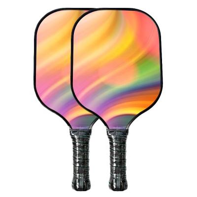 China Outdoor Sports Top Rated Custom Honeycomb Aramid Core Pickleball Paddle Rack With Composite Balls Graphite Fiber Pickleball Paddle For Beginner for sale