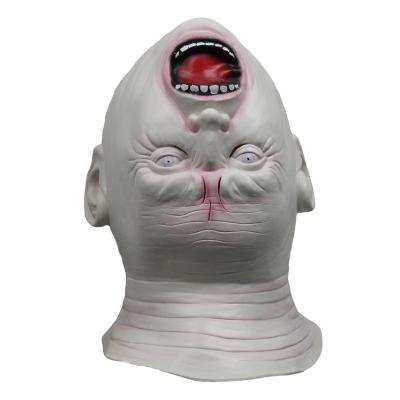 China Latex Halloween Terror Stranger Inverted Head Old Man Cover Master Chamber Of Secrets Ghost Chamber Zombie Demon Mask for sale