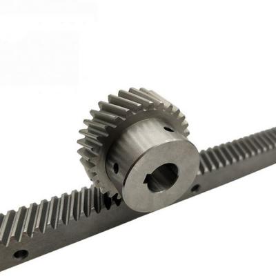 China Machinery Rack Pinion For Linear Motion CNC Machine Tooth Rack And Helical Pinion for sale