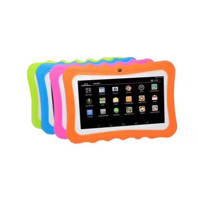 China 7 Inch Colorful Tablet A33 Kids Tablet 8GB Android Quad Core Kids Drop Resistance Xmas Gifts Can Support Silicone Case for sale