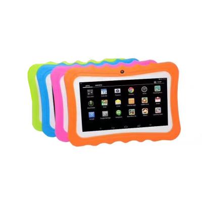 China Drop Resistance Tablet 7 Inch 1024*600 IPS Educational Kids Children Android Learning Tablet With Silicon Case Holder for sale