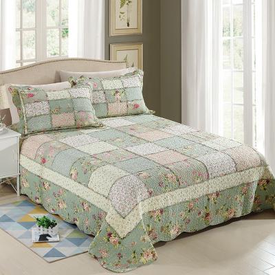 China Low MOQ Elastic Workmanship Customs Fine Standard Patchwork Sheet Comforter Case Set for sale