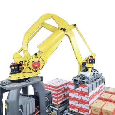 China Food Palletizador rob, robotic automatic palletizing mquin, automatic stacker for sale