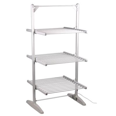 China Clothes Drying Rack EVIA 3-Tier Folding Electric Heated Clothes Dryer Rack for sale