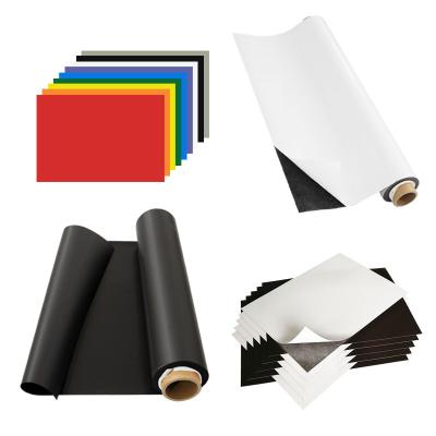 China Industrial Flexible Rubber Magnet 620mm Rubber Magnetic Roll Plain Or Adhesive Attached Sheet For Sale for sale