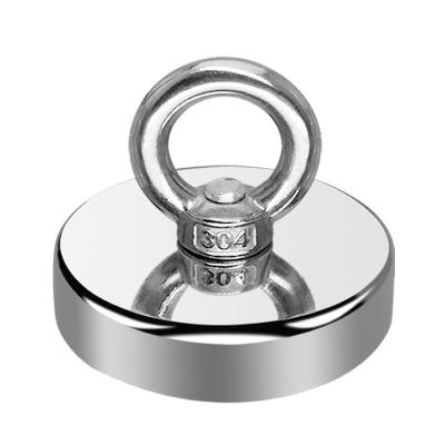 China Industrial Powerful Magnetic Strong Magnet Ring Magnetic Recovering Artifact Neodymium Boron Iron Pot Magnetic Suction Cup Recovering Magnet for sale