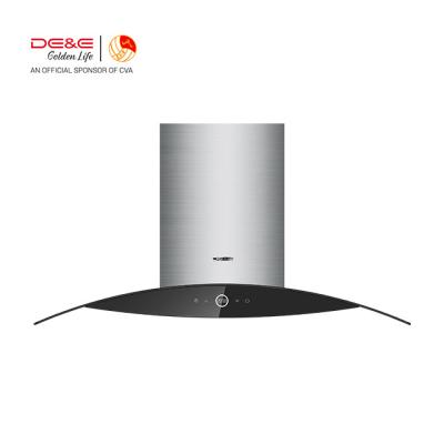 China HC9066 DE&E Wall Mounted Household Cooker Hood Kitchen Extractor Range Hood Chimney for sale