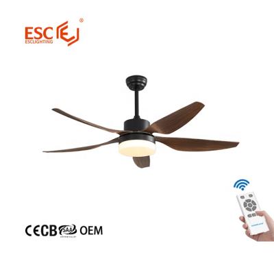 China With light hot sale living room bed room 52 inch 5 blades porcelain ceiling fan with light and remote for sale