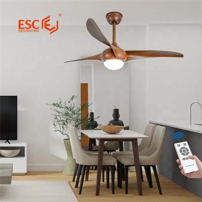 Chine With Light Antique Design 3 Colors Led Remote Control 5 Fan Speed ​​Rustic Wall Ceiling Fan With Light à vendre