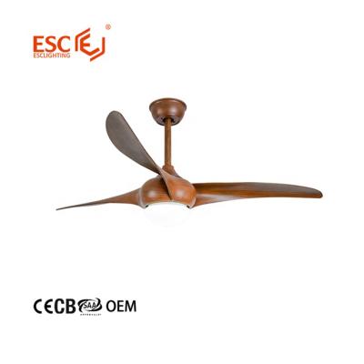 China With Light Wholesale Energy Saving Low Noise 3 Colors Led 5 Speed ​​Smart Fan Speed ​​DC 220v Remote Ceiling Fan à venda