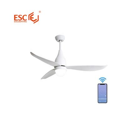 China With Light Smart Home Appliance 3 Colors Led 5 Variable Speed ​​Control 220v DC Motor Ceiling Fan à venda