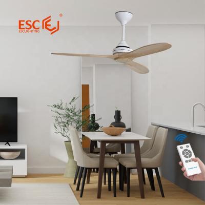 China NO LIGHTWEIGHT Simple Design 5 Speed ​​Propeller Energy Save Energy Silent Wooden Ceiling Fans With Remote Control for sale