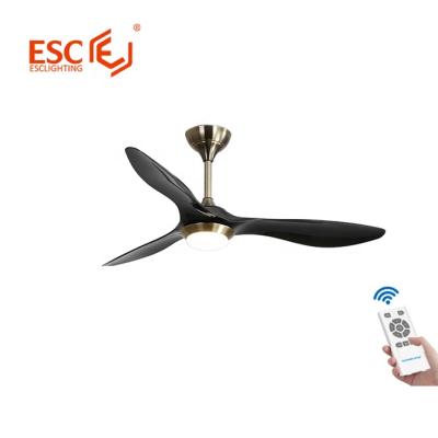 China With Light Black White Decorative Home Fan ABS 3pcs DC Motor Ceiling Fan Price for sale