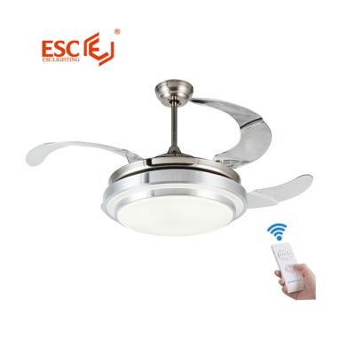 China Modern Best Quality Modern Single Ceiling Fan LED 3 Led Ceiling Fan Light For Restaurant for sale