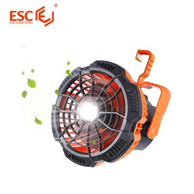 China Outdoor Outdoor Camping With Hood Hanging Outdoor Usb Rechargeable Portable Camping Light Fan for sale