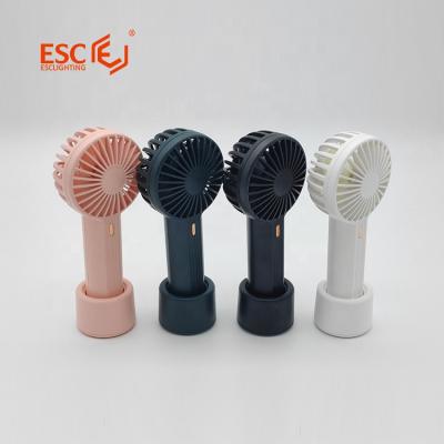 China Hot Selling USB Hotel Mini Portable Rechargeable White Card DC 3.7v 1200mAh Handheld Fan for sale