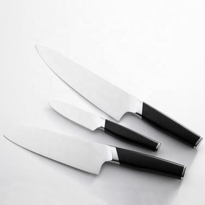 China Viable Knives Cutlery Kitchen Professional Knife Cleaver Japanese Chef Knife Set Powder Steel With 5cr15mov Steel Handle 3/7/8inch for sale