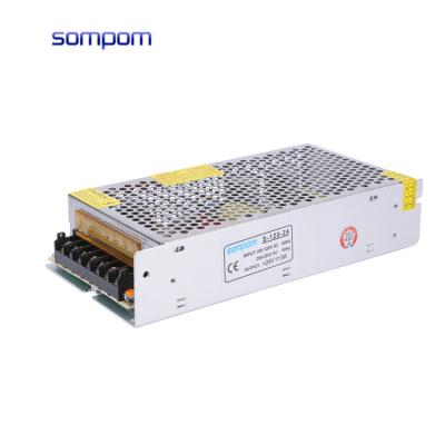 China High quality SOMPOM power supply 24V 5A 120w 197*96*40mm single output changeover power supply for sale