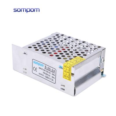 China SOMPOM 24w 24v 1a led light transformer ac to dc switch mode power supply 85*57*34mm for sale