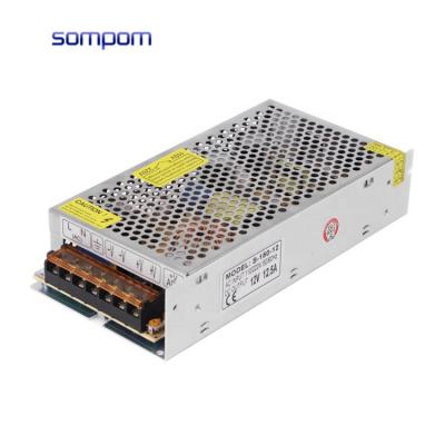 China SOMPOM 12v12.5a AC 220v To DC 12v 12.5a Switching Power Supply For 199*97*42mm Led Light for sale