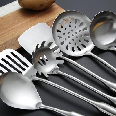 China Sustainable 7pcs Customized food grade accessories tools kitchenware cooking cookware set stainless steel kitchen utensils for sale