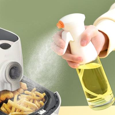 China Sustainable 220ml wholesale custom food grade mister sprayer glass kitchen olive oil spray bottle for cooking for sale