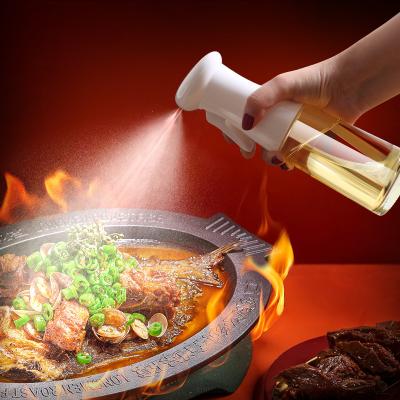 China Sustainable 200ml wholesale custom food grade mister sprayer glass kitchen olive oil spray bottle for cooking for sale