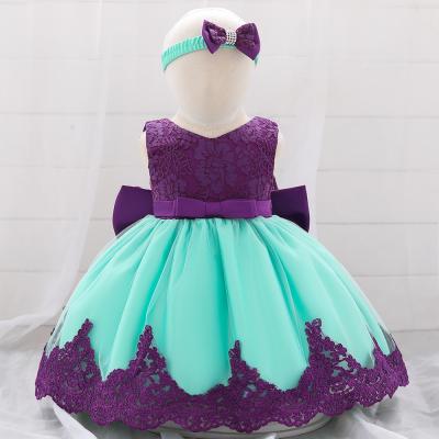 China Breathable Hot New Products Kids Clothes Flower Birthday Kids Babies Dress Design for sale