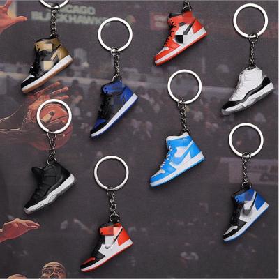 China Shoe Style XINYU Souvenir Accessories Fashion Key Chain 3D Mini Sneakers Key Chains Shoes Key Chain for sale