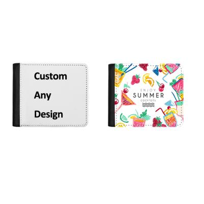 China DIY XINGE Personalized PU Blank Leather Men's Universal Sublimation Wallet With Card Slot for sale