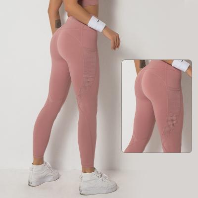 China Tiktok Newcomer Yoga Gaiters Women Antibacterial Peach Hip High Waist Workout Gaiters For Women for sale