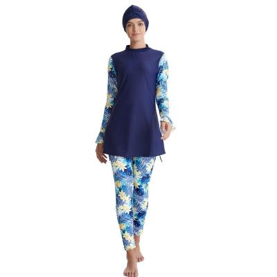 Chine 2020 Muslim Swimwear Modest Three Pieces Long Sleeve Breathable Islamic Swimsuit Women à vendre