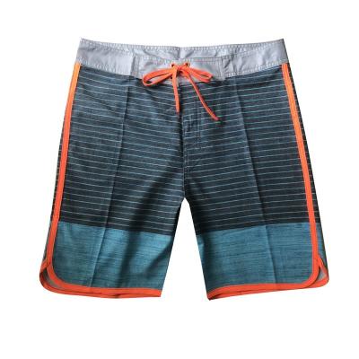 중국 Wholesale Mens Breathable Boardshorts Striped Print Swim Shorts Board Shorts Beach Shorts 판매용