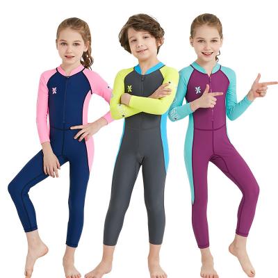 China 2022 Kids Wetsuits Youth Boys Neoprene Swimwear Antibacterial Surfing Suits Full Keep Front Zip Diving Suit Warm For Swimming zu verkaufen