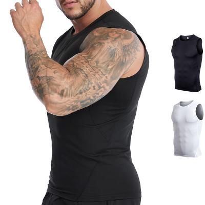 Κίνα New breathable European and American sports invest basketball tight sleeveless running yoga suit men's quick-drying fitness vest προς πώληση