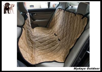 China Waterproof Pet Seat Covers Dark Khaki / Hammock Back Seat Cover For Travel for sale