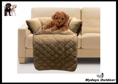 China Foldable Pet Cushion Durable Dog Sofa Bed Light Brown Removable Washable for sale