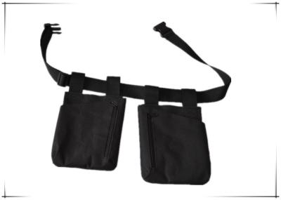 China Black Waist Tool Bag 210D Oxford / Zipper Portable Waterproof Tool Bag 400G for sale