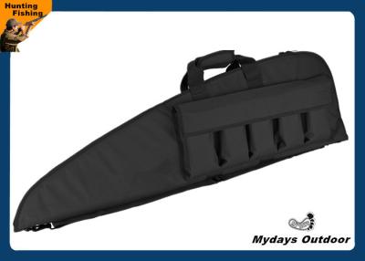 China Padded 42 Inch Black Gun Case Water Resistance Nylon Adjustable Handle Five Magazine for sale