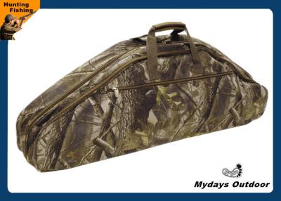 China 43 Inch Youth Compound Camo Bow Case PVC Coating Horizontal Zippered Pockets for sale