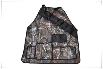 China Durable 600D Oxford Bucket Tool Bag Apron Multi Function Camo Bbq Apron One Size for sale