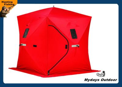 China Quickfish 2 Man Easy Carried Ice Fishing Tent Shelters Red Ice Fishing Blind for sale