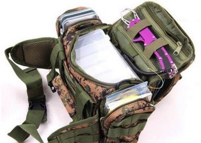 China Camo-Angelausrüstungs-Rucksack-multi Taschen-Angelausrüstungs-für den praktischen Gebrauchrucksack 30*13*22cm zu verkaufen