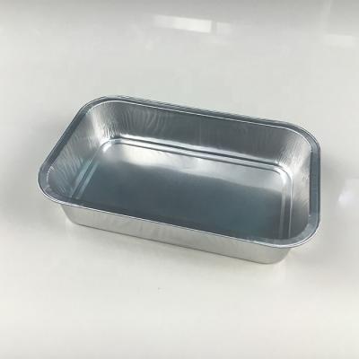 China Food Keep Hot Airline Aluminum Foil Food Tray / Aluminum Serving Container / Lunch Box With Color Coating for sale