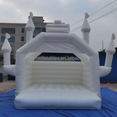 China PVC white bouncy castle for wedding, adult bouncy castle, inflatable bouncer castle for sale