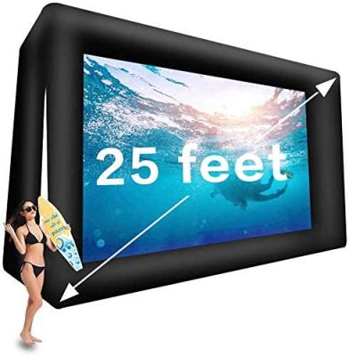 China Advertising Hot Sale 16:9 Size (6mL*4mW) 24 Feet Inflatable Cinema Screen For Sale, Outdoor Inflatable TV Screen, Inflatable Projector Screen for sale