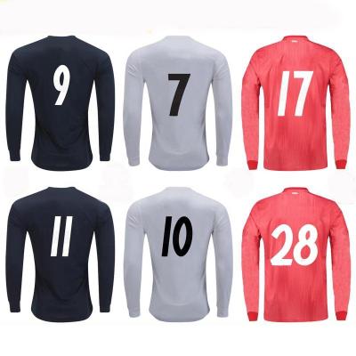 China Wholesale Cheap Quick-drying Football Club Soccer Jersey Long Sleeve for sale