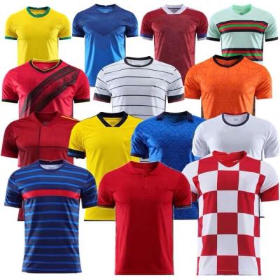 China 2021 Quick-drying Home Men Thailand Jersey Country Soccer Away Soccer Shirts for sale