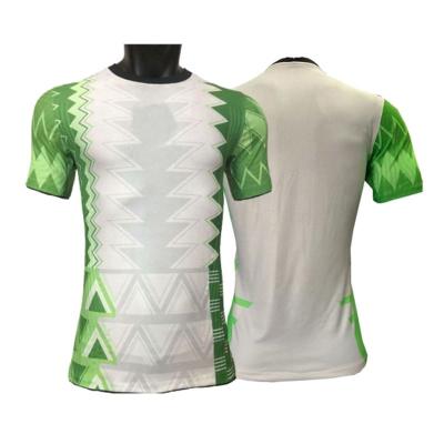 China Quick-drying top quality breathable t-shirt nigeria soccer jersey player version for sale